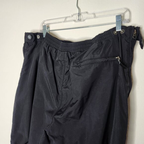 Spyder Mens XXL Black Ski snow Pants flaws Zipper sides Pockets Nylon - Picture 10 of 12